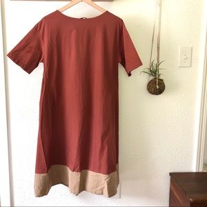 Zara oversized rust colored dress
